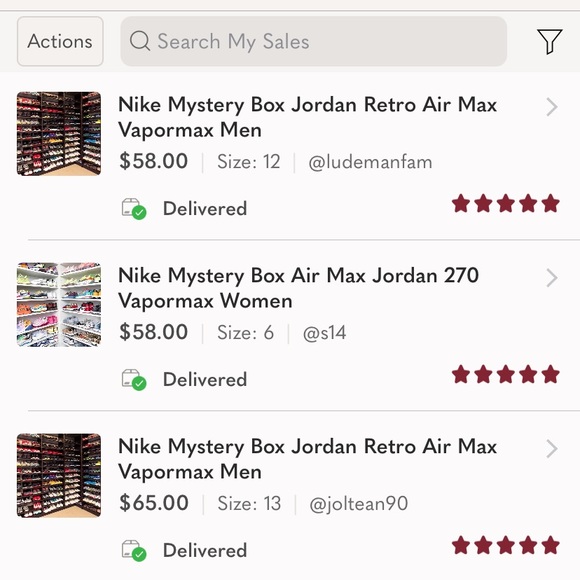 NEW Nike Mystery Box Air Max Jordan 270 Vapormax Dunk Flyknit Women - Picture 4 of 10